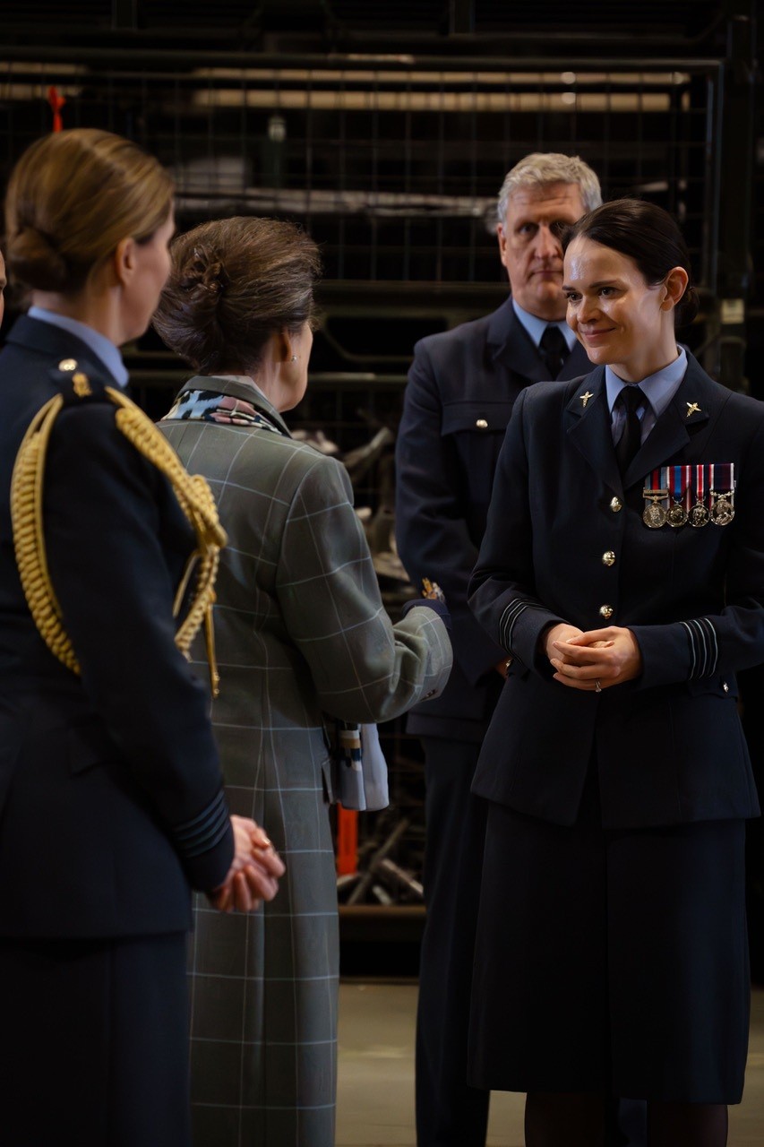 Her Royal Highness The Princess Royal meets Wing Commander Rosie, Officer Commanding Tactical Medical Wing